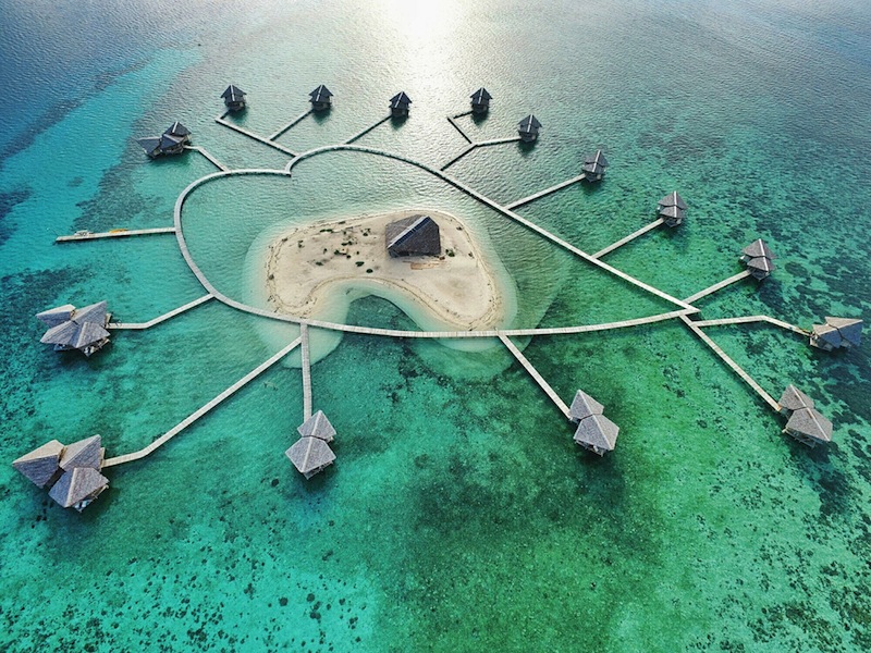 Pulo Cinta, salah satu pulau berbentuk hati terindah di dunia