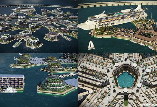 Kota Terapung Pertama Didunia Yang Diperkirakan Akan Terwujud Ditahun 2020